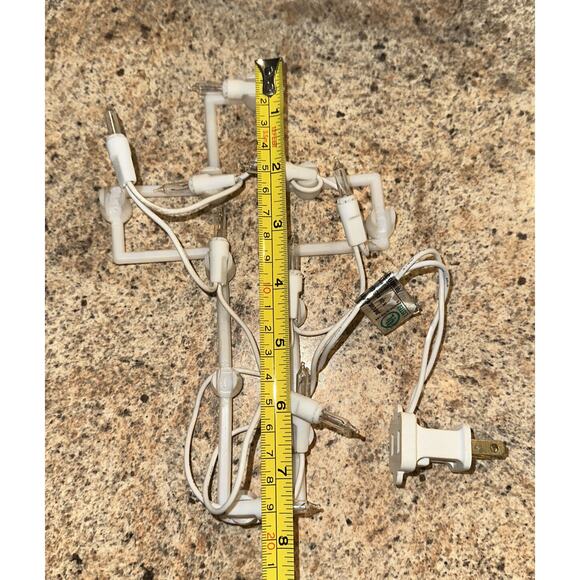 Vintage Easter Pastel Blow Mold Eggs String Lights & Cross Light Work Great! 7O - Picture 11 of 12